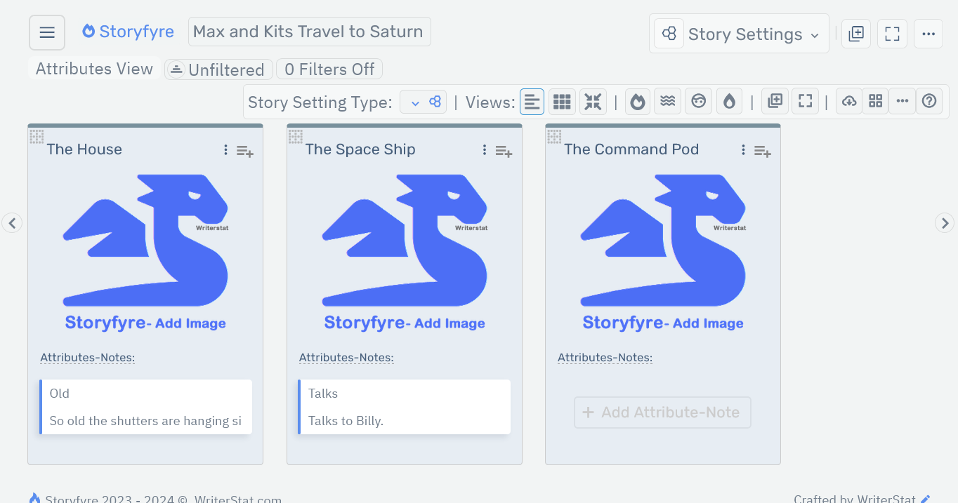 Storyfyre Story Settings