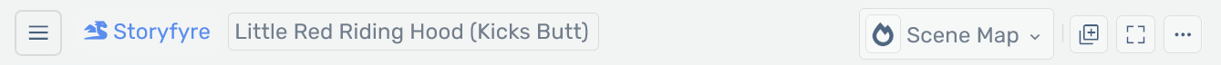 Storyfyre Top Menu